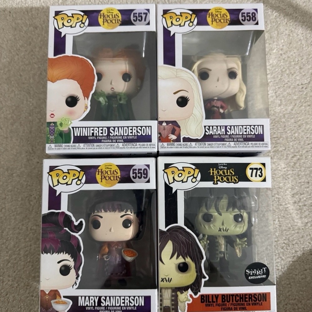 NEW Hocus Pocus Funko Pop Set (all 4)